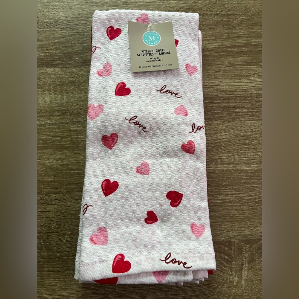 Martha Stewart Valentine, kitchen towels
